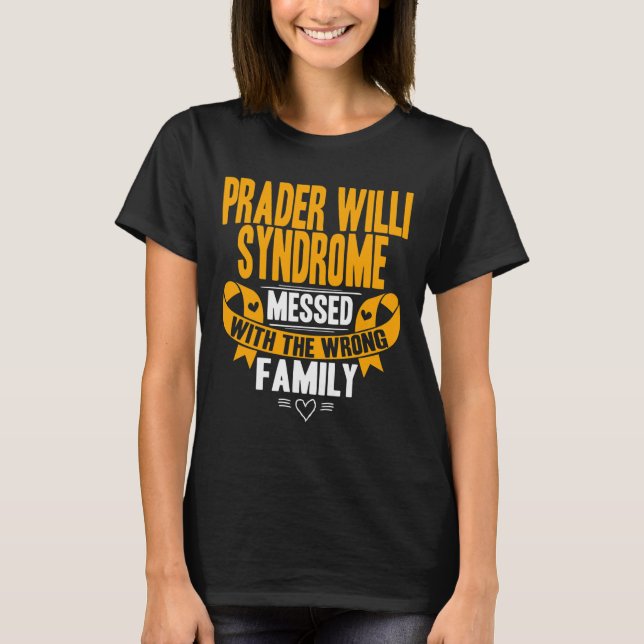 Pws Awareness - Prader Willi Syndrom T-Shirt (Vorderseite)