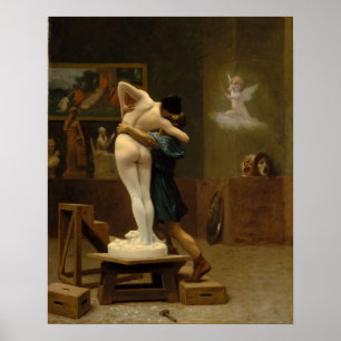 Pygmalion und Galatea von Jean-Leon Gerome Poster