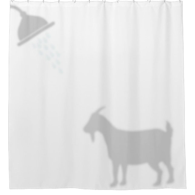 Pygmy Goat Shadow Silhouette Shadow Buddies Duschvorhang (Vorderseite)