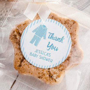 Pyjama-Frühstück Jungen-Baby-Party Runder Aufkleber