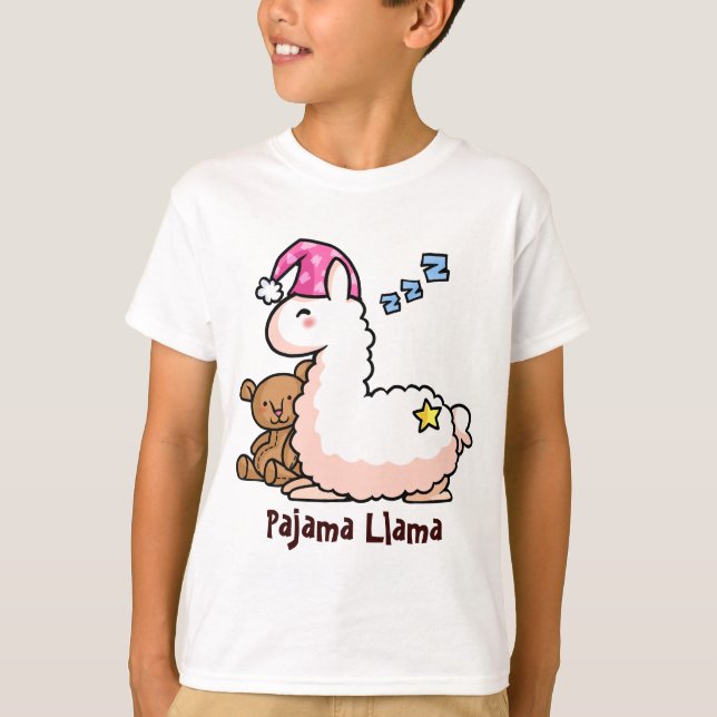 Pyjama-Lama T-Shirt (Vorderseite)