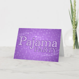Pyjama-Party-Einladung : Sternenglanz Einladung