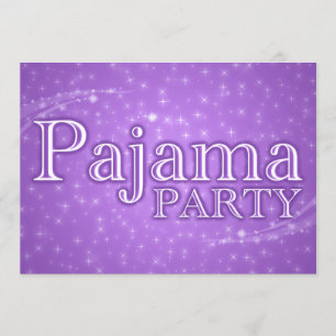 Pyjama-Party Einladungen: starshine Einladung