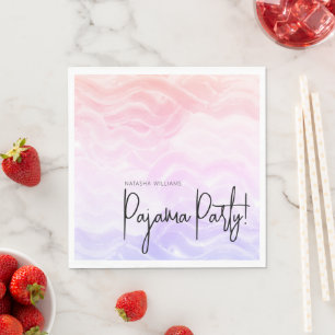 Pyjama-Party Farbige Pastell Elegant Serviette