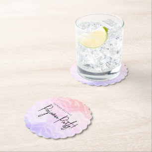 Pyjama-Party Farbige Pastell Elegant  Untersetzer