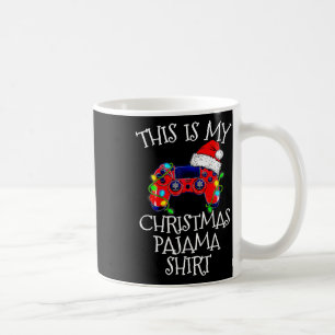 Pyjama-Shirt Videospiel-Controller Weihnachtsmannh Kaffeetasse