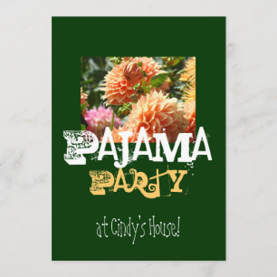 Pyjamaparty im Haus Deines Namens! Einladungen