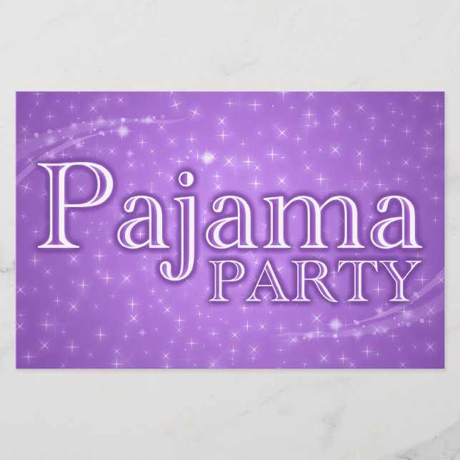 Pyjamaparty : Sternenglanz Flyer (Vorne)