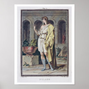 Pylades, Kostüm für "Andromache" von Jean Racine, Poster