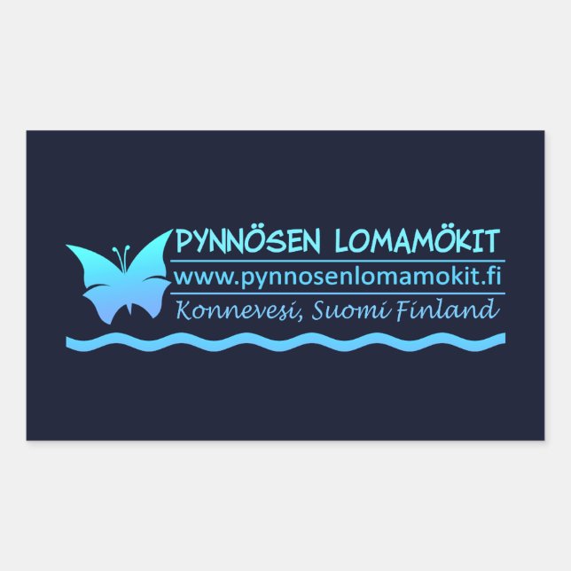 Pynnous Lomamökit stickers - anpassen (Vorderseite)