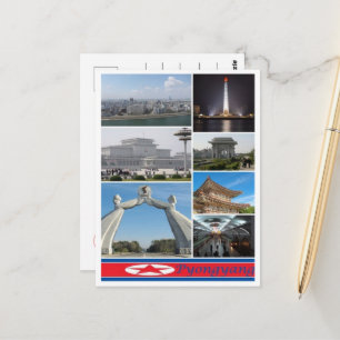 Pyongyang - North Korea - Postkarte