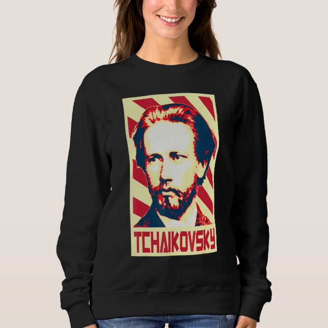 Pyotr Iljitsch Tschaikowski Klassischer Musikkompo Sweatshirt (Vorderseite)