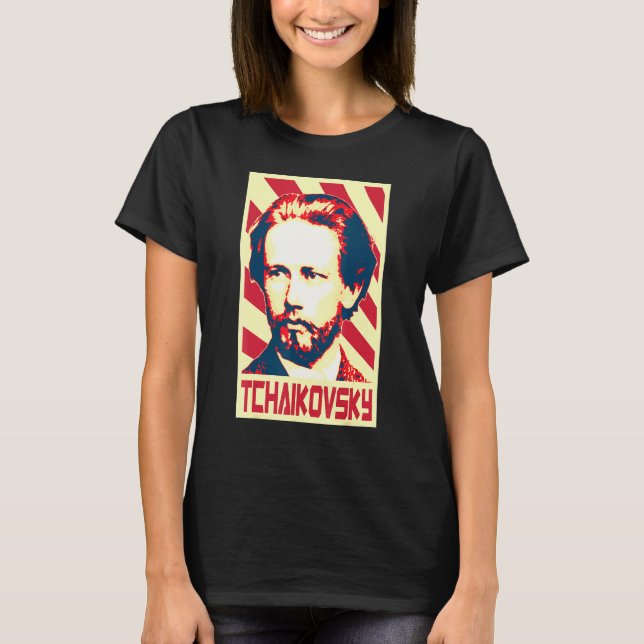 Pyotr Iljitsch Tschaikowski Klassischer Musikkompo T-Shirt (Vorderseite)