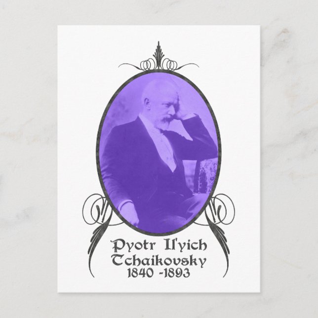 Pyotr Il'yich Tchaikovsky Postkarte (Vorderseite)