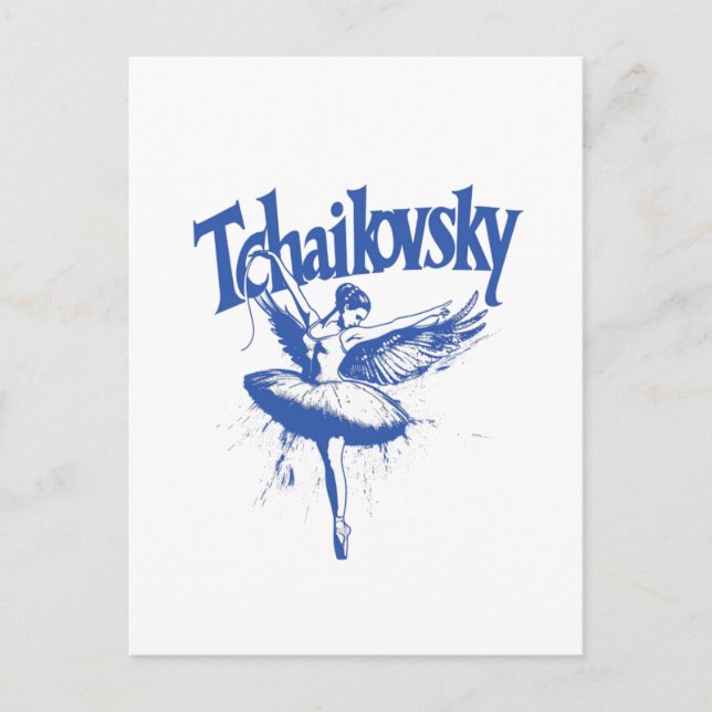 Pyotr Ilyich Tchaikovsky, SWAN LAKE Postkarte (Vorderseite)