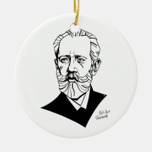 Pyotr Tchaikovsky Keramik Ornament