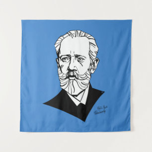 Pyotr Tchaikovsky Wandteppich