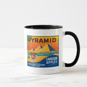 Pyramid Apple Label - Penticton B.C. Kanada Tasse