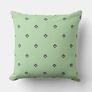 Pyramid Cube Repeat Mint Green Kissen