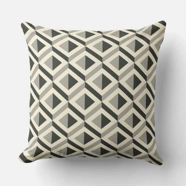 Pyramid Cube Throw Kissen (Vorderseite)