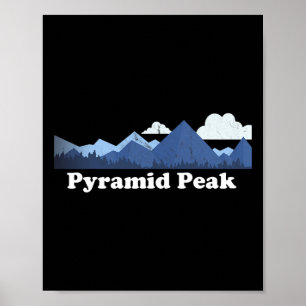 Pyramid Peak Bygger New York Ny Klettern Wandern  Poster