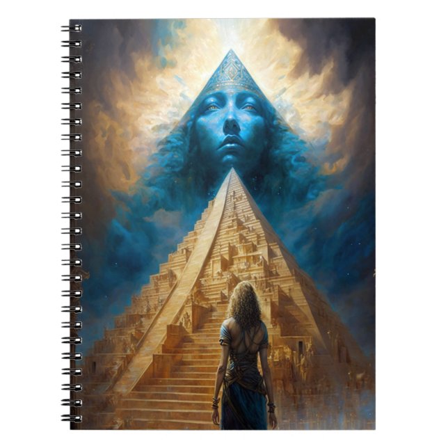 Pyramid Visionary Surreal Art Notebook Notizblock (Vorderseite)