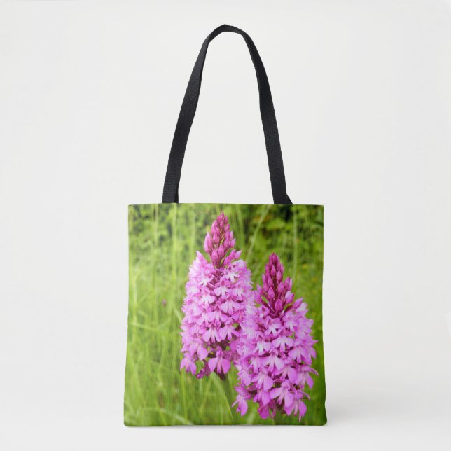 Pyramidal Orchid überall auf der Drucktasche (Vorderseite)