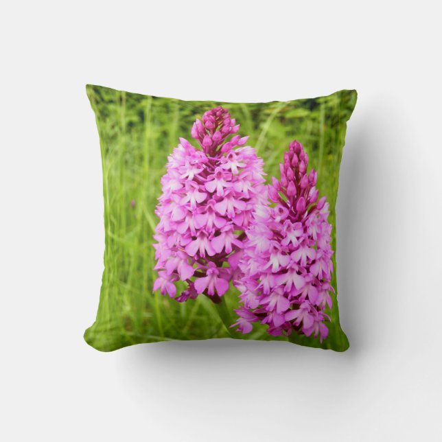Pyramidal-Orchideenkissen Kissen (Vorderseite)