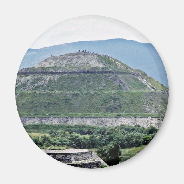 Pyramide der Sonne in den Ruinen von Teotihuacan,  Magnet (Vorne)