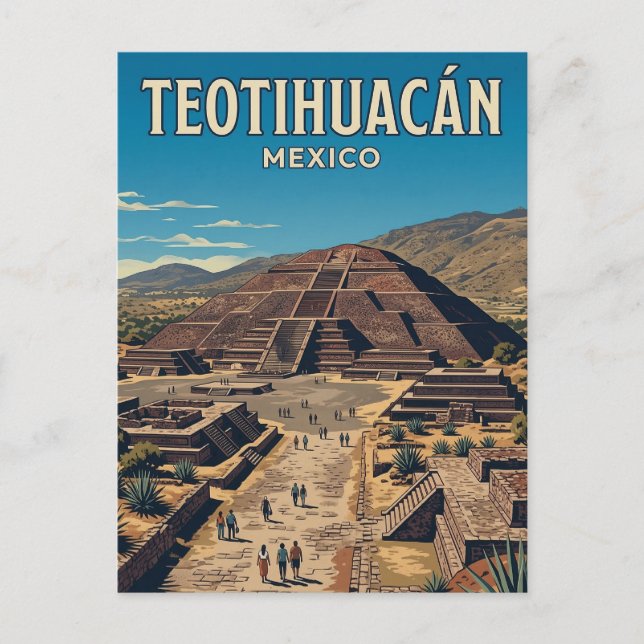 Pyramide der Sonne Postkarte (Vorderseite)
