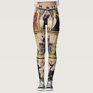 Pyramide des kapitalistischen Systems Leggings