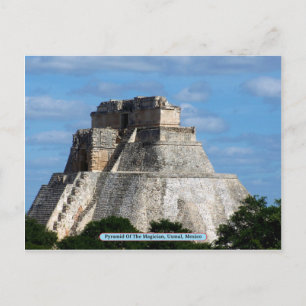 Pyramide des Magier, Uxmal, Mexiko Postkarte