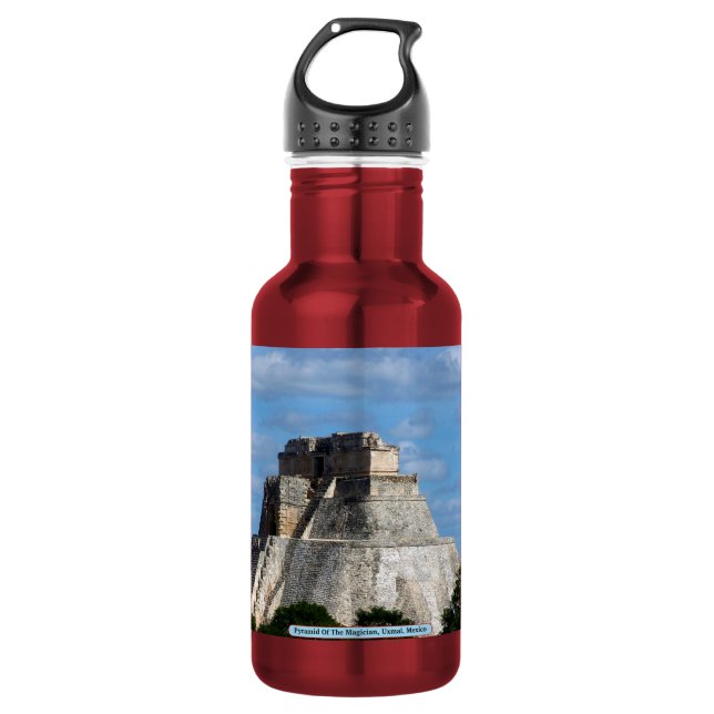 Pyramide des Magier, Uxmal, Mexiko Trinkflasche (Vorderseite)