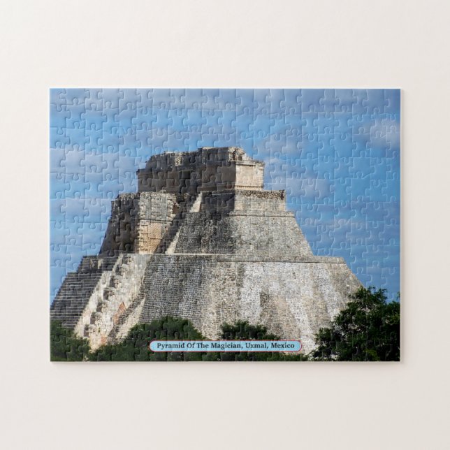 Pyramide des Magiers, Uxmal, Mexiko Puzzle (Horizontal)