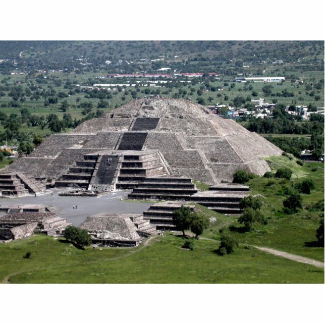 Pyramide des Mondes, Teotihuacan, Mexiko Freistehende Fotoskulptur (Vorne)