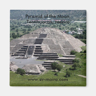 Pyramide des Mondes, Teotihuacan, Mexiko Magnet