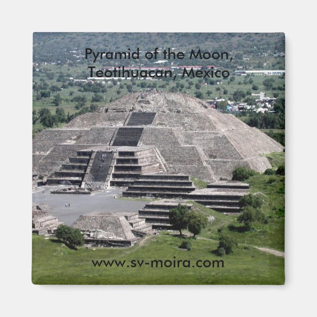Pyramide des Mondes, Teotihuacan, Mexiko Magnet (Vorne)