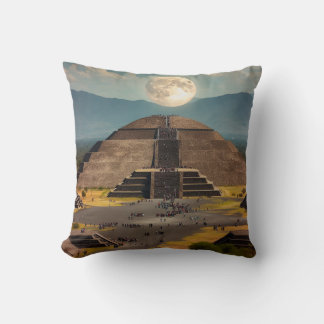 Pyramide des Mondes, Teotihuacan, Mexiko-Reise Kissen