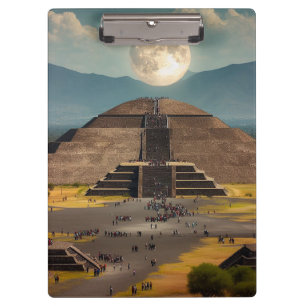 Pyramide des Mondes, Teotihuacan, Mexiko Reise Klemmbrett