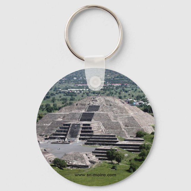 Pyramide des Mondes, Teotihuacan, Mexiko Schlüsselanhänger (Vorderseite)
