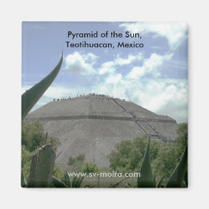 Pyramide des Sun, Teotihuacan, Mexiko Magnet