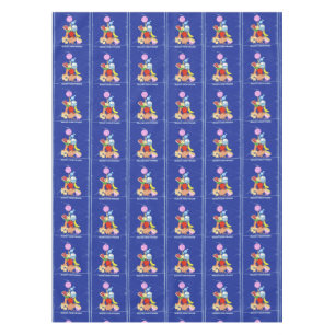 Pyramide "Gesunde Lebensmittel" lustige Cartoon Tischdecke