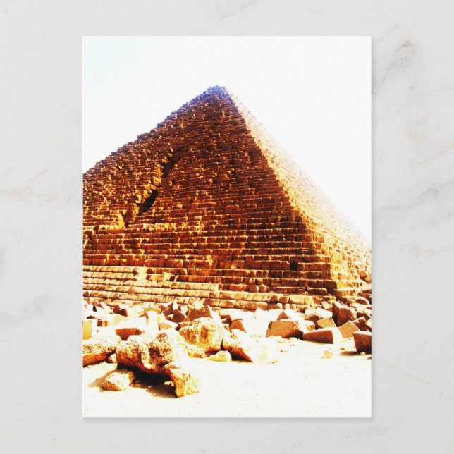 Pyramide, Kairo Postkarte (Vorderseite)