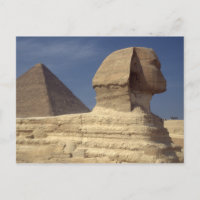 Pyramide Sphinx Brautparty Game Postkarte