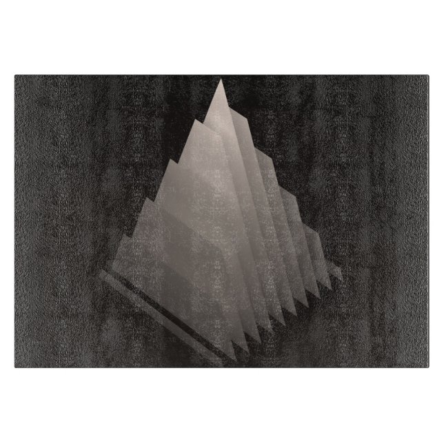 Pyramide-sRGBGeometrische Formen 3D: Pyramide Schneidebrett (Vorderseite)