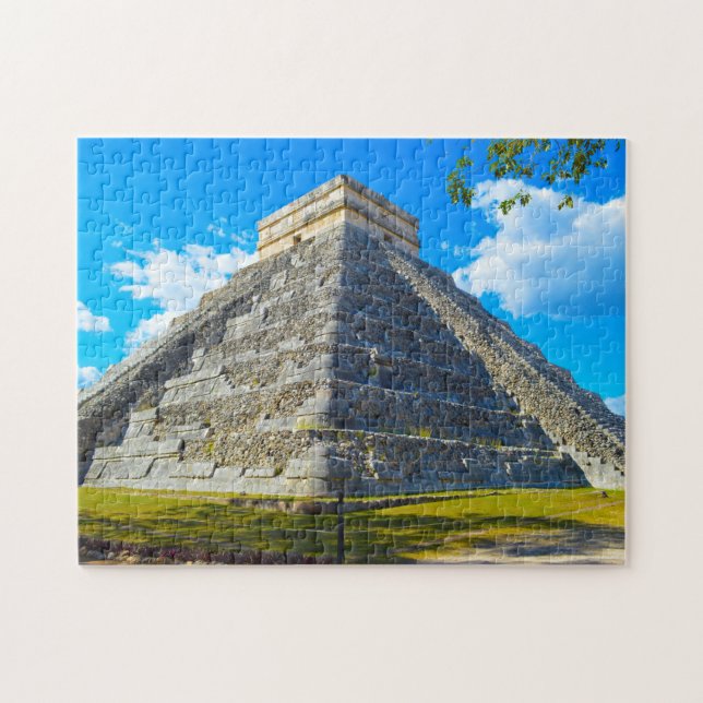 Pyramide von Chichén Itzá Mexiko. Puzzle (Horizontal)