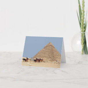Pyramide von Ghafre und eine Reihe von Streitwagen Feiertagskarte