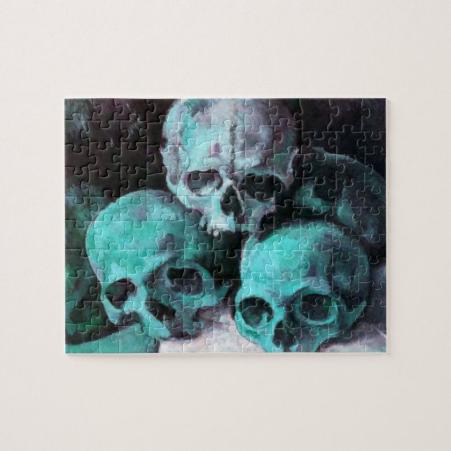 Pyramide von Skulls nach Cezanne Puzzle (Horizontal)