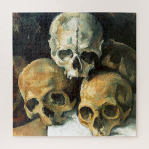 Pyramide von Skulls Paul Cezanne Malerei Art Puzzle