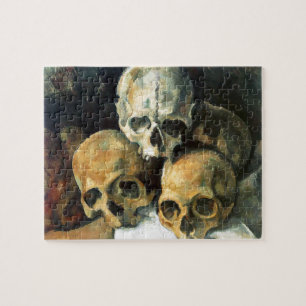 Pyramide von Skulls Paul Cezanne Malerei Art Puzzle